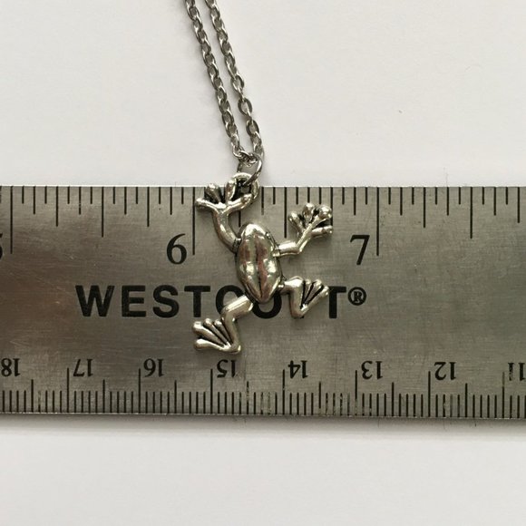Frog Charm Necklace Tibetan Silver Plated Stainless Steel Unisex BOHO 4for$20 - Picture 4 of 5